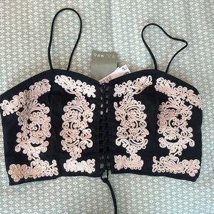Embroidered top- NWT